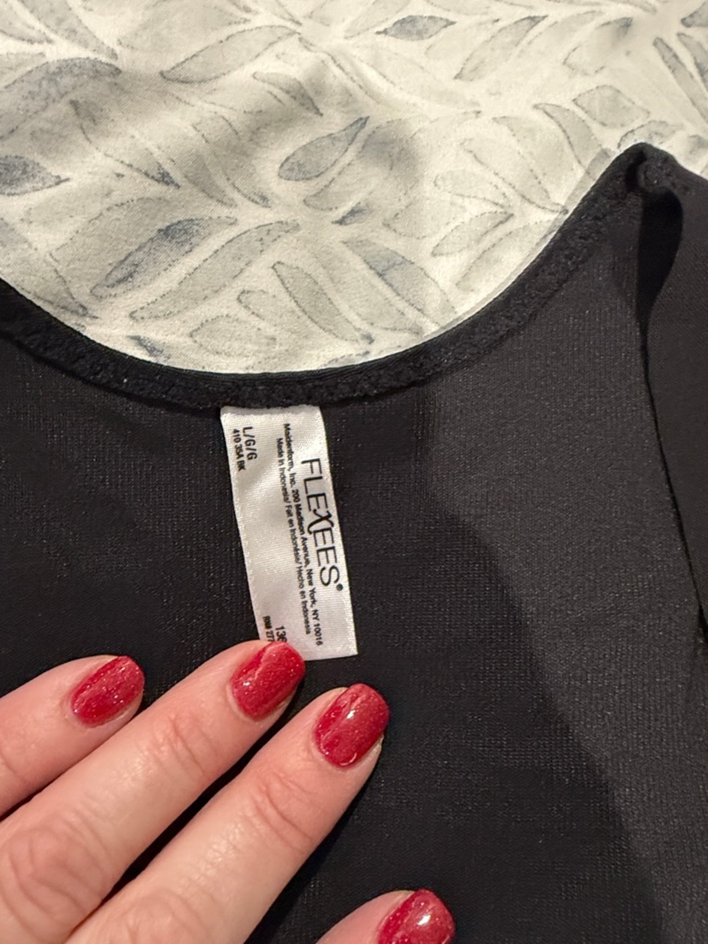 Flexees Black Sleeveless Shaping Tank